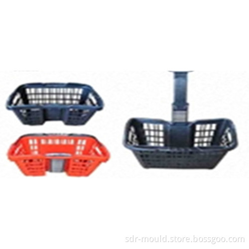Plastic Injection Mould for Soft Handy Supermarket Basket Mould